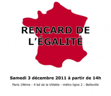  Rencard de l'Egalité Samedi 3 décembre à Paris ! Inscrivez-vous